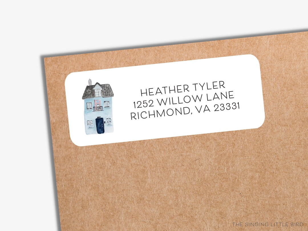 Realtor Address Labels Realtor Return Address Labels PRINTED | White Address Envelope Label ...