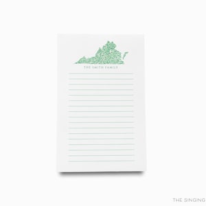 Personalized Virginia Notepad | State Notepad Set | Bundled Virginia Pads | Family Notepads | Personalized Gift | To Do List | Virginia Gift