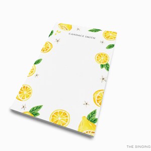 Bloc de notas personalizado de limón / Juego de blocs de notas para amantes del limón / Lista de tareas de verano / Bloc de notas femenino / Regalo personalizado / Regalo de limones y cítricos imagen 5