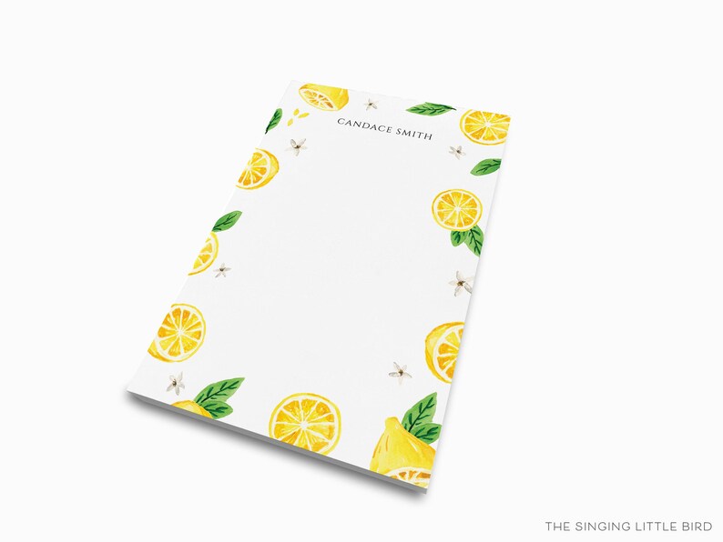 Bloc de notas personalizado de limón / Juego de blocs de notas para amantes del limón / Lista de tareas de verano / Bloc de notas femenino / Regalo personalizado / Regalo de limones y cítricos imagen 5