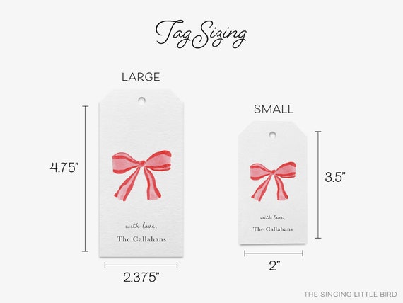 Bow Gift Tags Bow Gift Tags