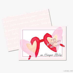 Personalisierte Kinder Valentinstag Karten für die Schule | Valentinstag Karten für Mädchen | Klassenzimmer Valentinstage | Klasse Valentinsgruß | Erhellen Sie meinen Tag