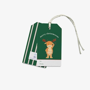 Merry Christmoose Pun Holiday Gift Tags [Sets of 8] | Merry Christmoose Gift Tag | Holiday Family Gift Tag | Merry Christmas | Moose Pun Tag