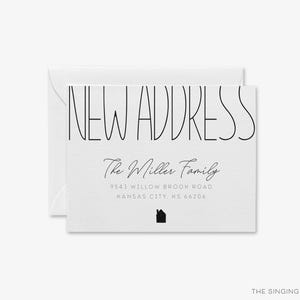 Modern Moving Announcement Card | Change of Address Card | We&#39;ve Moved Cards | New Home Announcement | Personalized New House | Minimal