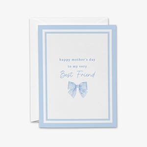 Muttertagskarte | Alles Gute zum Muttertag für meine allerbeste Freundin | Beste Freundin Mama Karte | Danke Mama | Karte für Mama | Hab dich lieb Mama | BFF