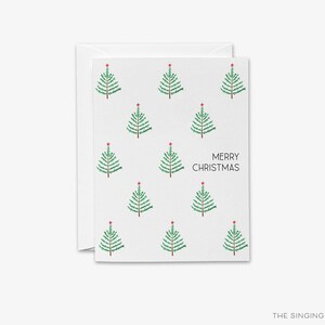 Frohe Weihnachten Karte | Weihnachtsfeiertags-Karte | Süße Weihnachtskarte | Evergreen Karte | Festliche Feiertagskarte | Minimal Weihnachten | Vielen Dank