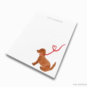 Personalized Dog Notepad | Puppy Stationery Set image 4
