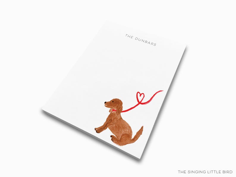 Personalized Dog Notepad | Puppy Stationery Set image 4