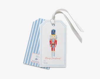 Nutcracker Holiday Gift Tags [Sets of 24] | Christmas Gift Tags | Custom Gift Tag | Holiday Family Gift Tag | Merry Christmas Tags