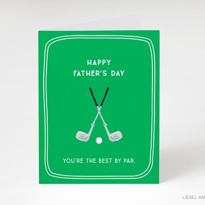 Sei il migliore di Par Card / Biglietto di auguri per la festa del papà / Biglietto per gli amanti del golf / Biglietto per la festa del papà golfista / Biglietto per il patrigno / Sei il migliore immagine 3