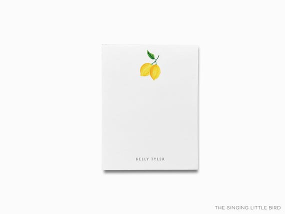 Personalized Lemon Notepad | Lemon Lover Notepad Set | Summer To Do List | Feminine Notepads | Personalized Gift | Lemons Citrus Gift
