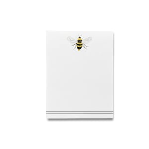 Bee Notepad | Bee Lover Gift | Bee To Do List Pad | Watercolor Art | Bee Keeper Gift | Family Bumble Bee Grocery List | Garden Lover Notepad