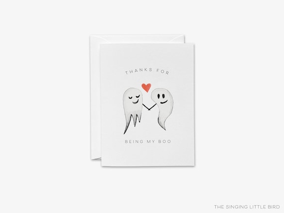 Funny Ghost Love Card | "Thanks For Being My Boo"