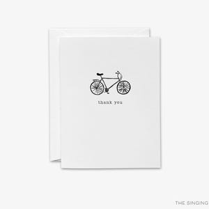 de remerciements vélo | Cartes pliées Bike | de remerciement vélo | Cadeau pour les amateurs de vélo | Ensemble de papeterie de motard | Notes de remerciement | Cycliste