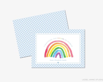Personalized Kids Valentine Cards for School | Rainbow Valentine&#39;s Cards | Classroom Valentines | Class Valentines | You Color My World Girl