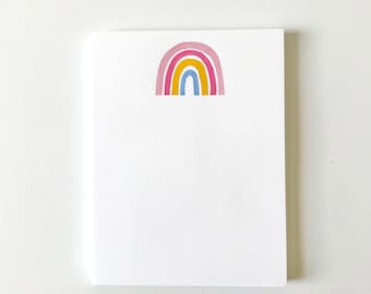 Rainbow Notepad | Colorful Rainbow Notepad | Rainbow To Do List | Kids Notepads | Rainbow Gift | Grocery List