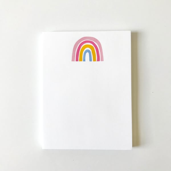 Rainbow Notepad | Colorful Rainbow Notepad | Rainbow To Do List | Kids Notepads | Rainbow Gift | Grocery List