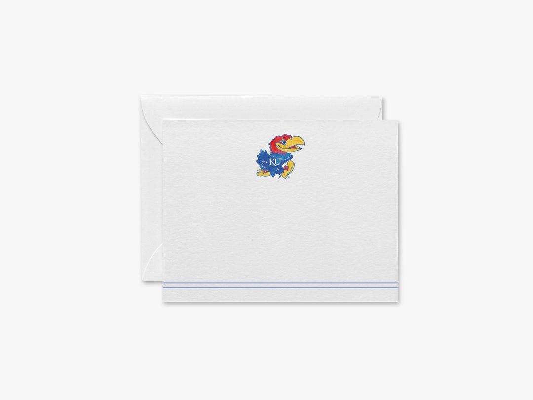 Jayhawk Flat Notecards - Officially Licensed [sets of 8] | University ...