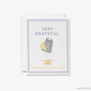 Funny Thank You Card | Punny Thank You Card | Foodie Card | Chef | Pun Card | Grateful Card | Thanksgiving Card | Thank You Notes | Cheesy