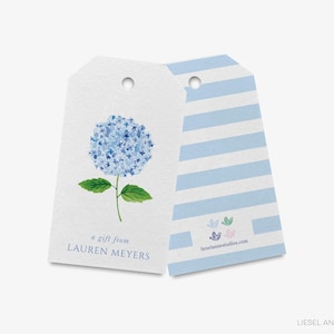 Hydrangea Gift Tags | Hydrangea Tag | Feminine Tag | Watercolor Flower Spring | Birthday Tag | Favor Tags | Gift for her | Floral Gift Tag
