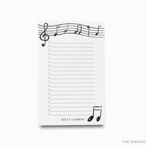 Personalized Music Lovers Notepad | Musician Notepad Set | Bundled Music Notes Pads | Personalized Notepad | To Do List | Music Teacher Gift