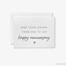 One Year Anniversary Card | One Year Down, Forever To Go, Happy Anniversary | First Anniversary Card | 1st Anniversary Gift | Husband Card 