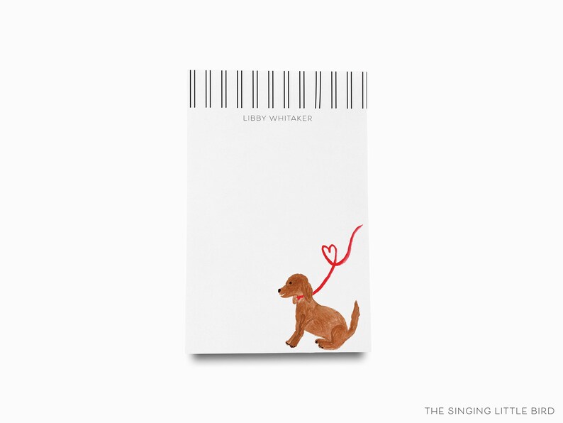 Personalized Dog Notepad | Puppy Stationery Set Large (8.5" x 5.5")