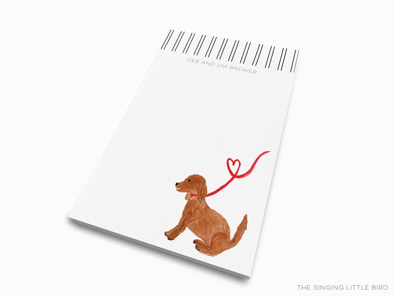 Personalized Dog Notepad | Puppy Stationery Set image 5