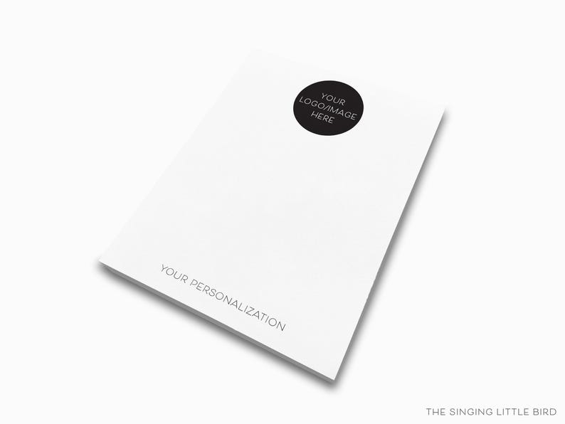 Custom Logo Notepad | Personalized Stationery Gift - Etsy