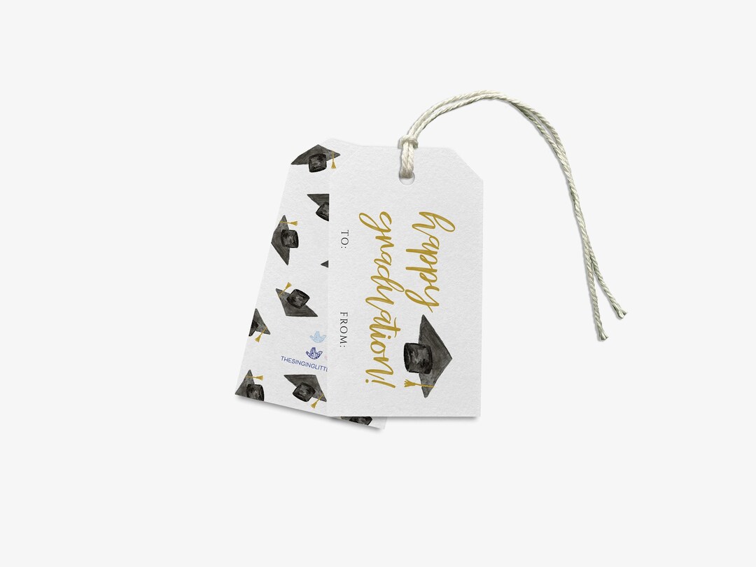 Happy Graduation Gift Tags [set of 8] | Graduation Gift Tag | Graduate ...