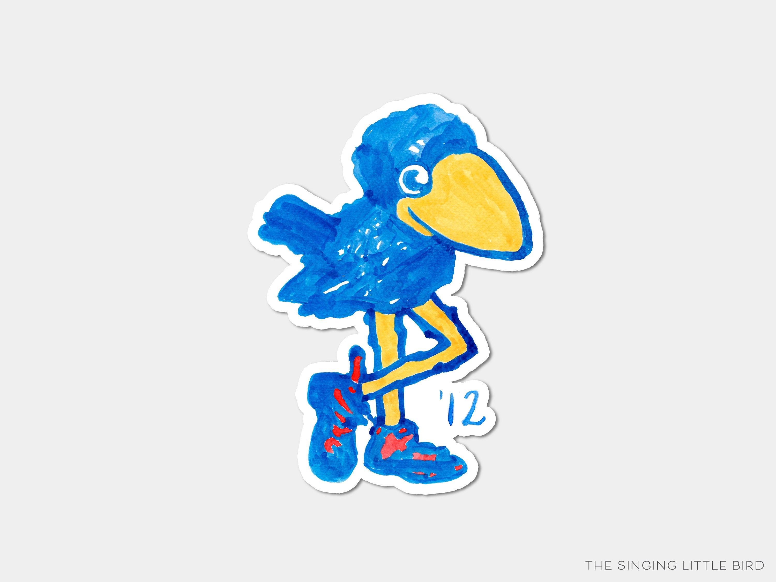 1912 Jayhawk Vinyl Sticker Officially Licensed Watercolor Etsy