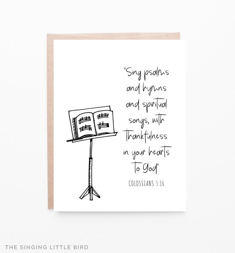 Choir Director Card / Church Choral Director Card / Bible Etsy