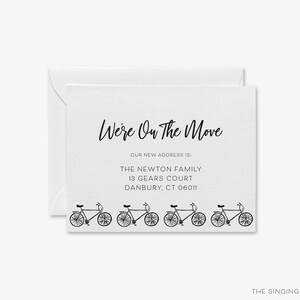 Bicycle Moving Announcement Cards | Personalized New Address