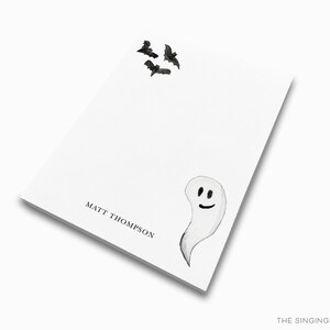 Spooky Halloween Notepad | Bats Jack-o-lantern Ghost Notepad Set | Fall ...