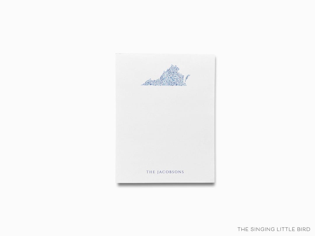 Personalized Virginia Notepad | State Notepad Set | Bundled Virginia ...
