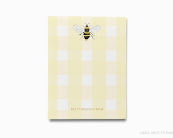Bee Personalized Notepad | Watercolor Bumble Bee To Do List