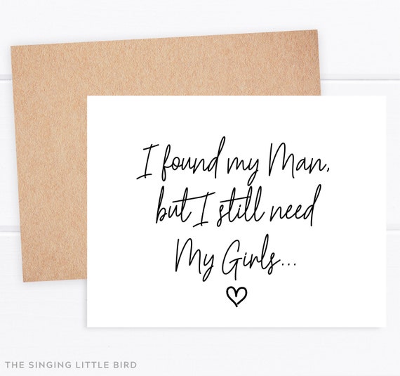 Maid Rustic Chic Matron of Honor Modern Proposal I found my man but I still need my girls MOH Will you Be My Matron of Honor Card