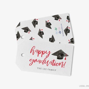 Personalisierte glückliche Abschlussgeschenkanhänger | Abitur Geschenkanhänger | Graduate Tag | Benutzerdefinierte Gehäuse Card Tag | Familie-Anhänger | Personalisiertes Geschenk