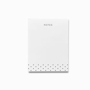 Black and White Polka Dot Notepad | Modern Notepad Set | To Do List | Minimalist Feminine Notepads | Simple Gift | Hostess French Chic