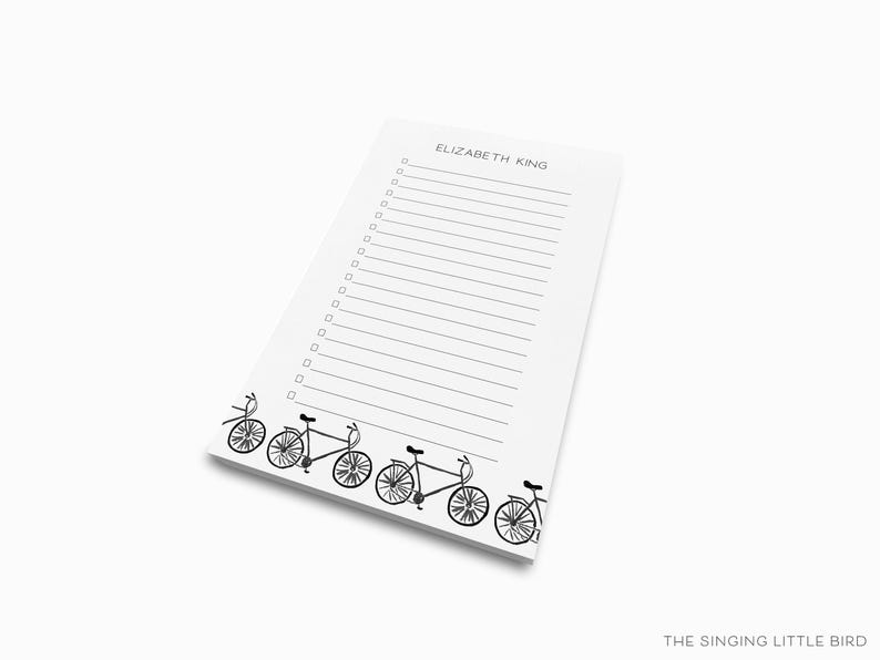 Personalized Bicycle Notepad | to Do List, Cyclist Gift - Etsy