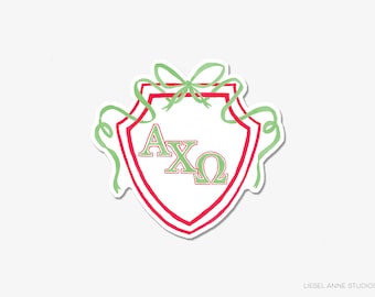 Axo Sign Alpha Chi Omega Sorority Car Sticker Decal Letters Only, Laptop Sticker ...