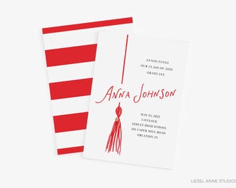 Personalized Graduation Announcement | Class of 2026 Printed Invitation