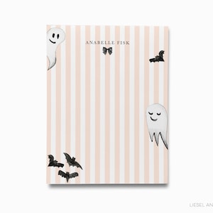 Gruseliger Halloween Notizblock | Fledermäuse Kürbis-Geist Notizblock Set | To Do Liste | Adrette Notizblöcke | Halloween Liebhaber Notizen Geschenk | Herbst