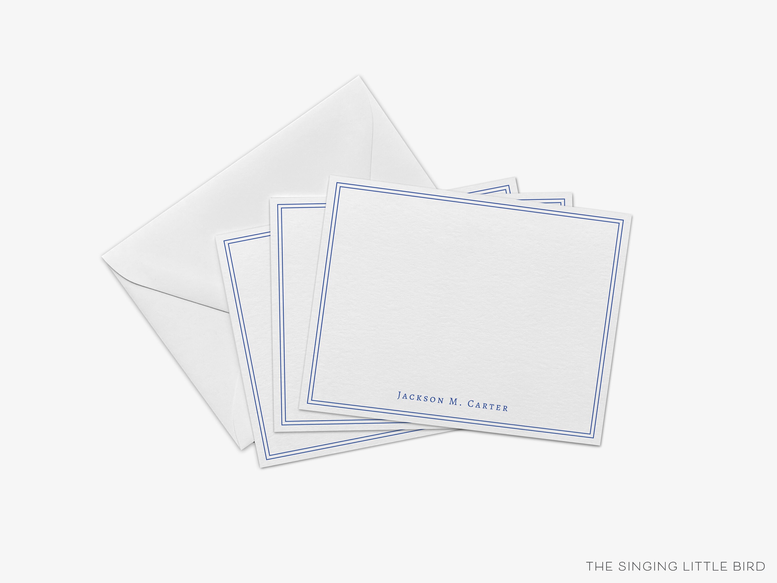 Personalized Stationery for Men | Minimalist Custom Notecards - Etsy