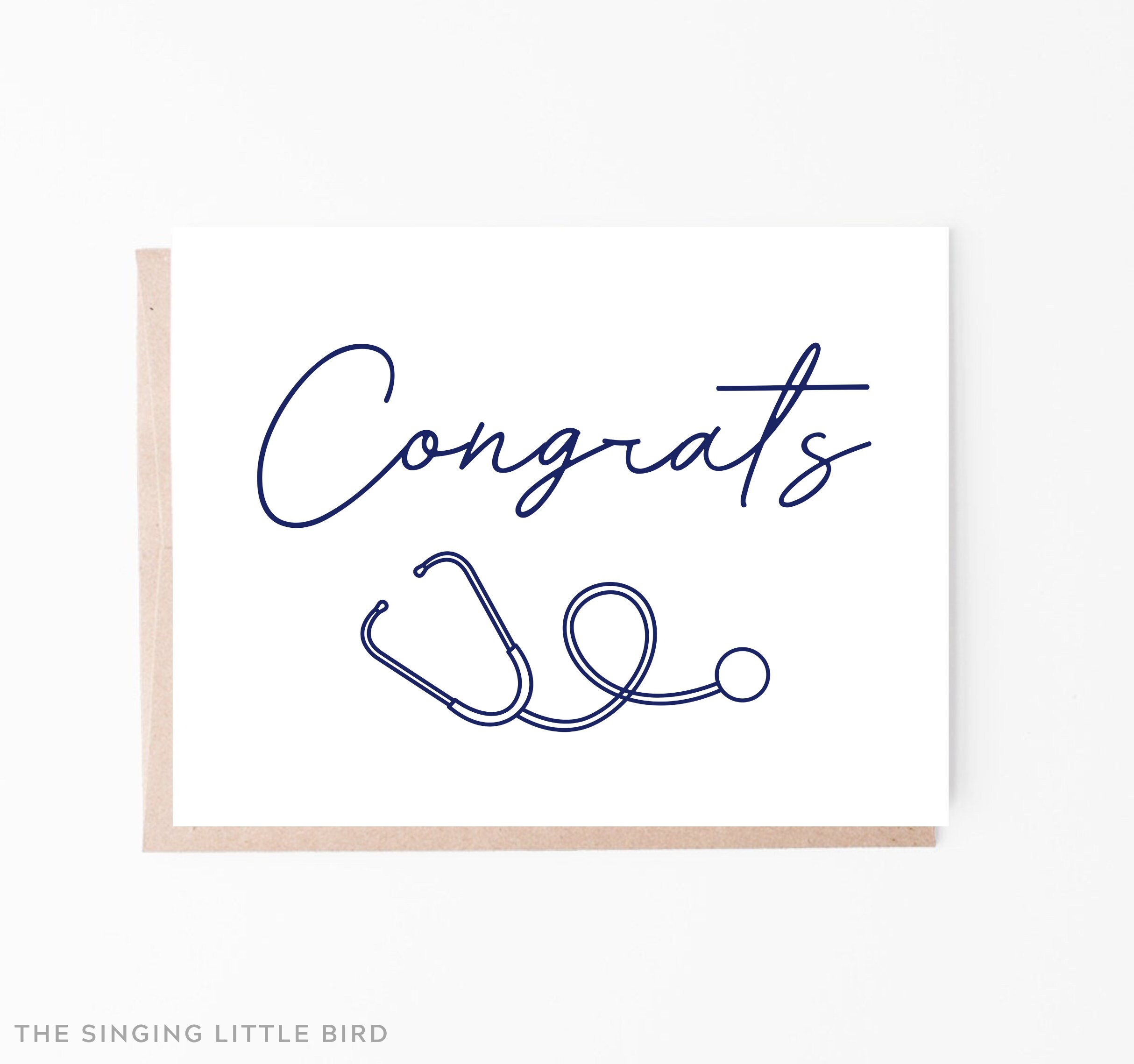 Congrats Doctor Card / Congrats Nurse Card / Medical School | Etsy