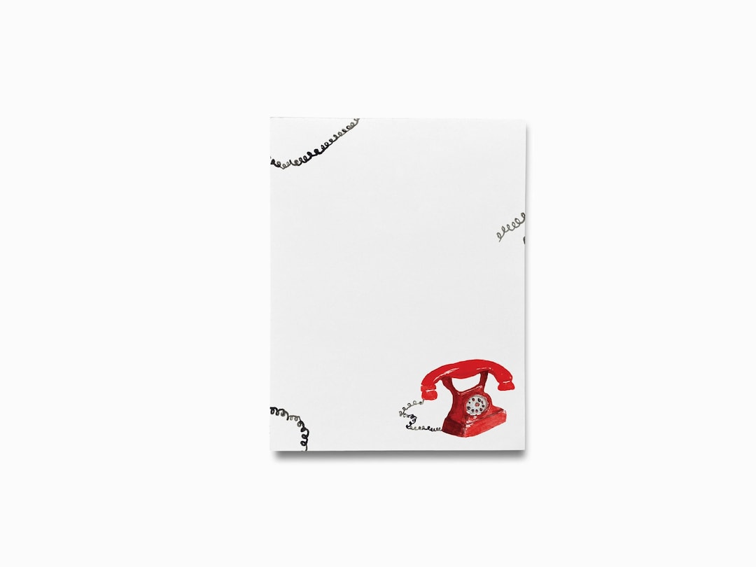 Vintage Telephone Notepad | Vintage Notepad Set | Modern to Do List ...