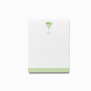 Cocktail Lover Notepad | Notepad Set | To Do List | Martini Lover Notepad | Hostess Gift | Sour Apple Martini Bar Cart | Drink Lover Gift