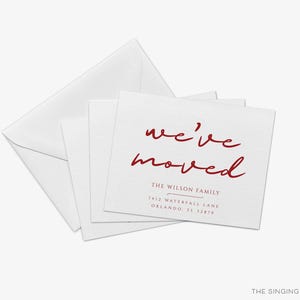 Modern Moving Announcement Cards | Personalized New Home Postcard image 5
