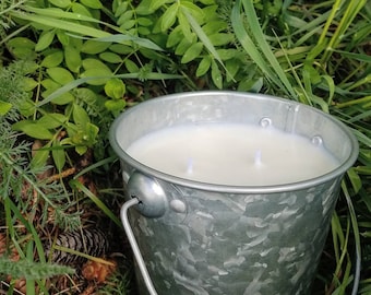 Rustic citronella candles made in Alaska