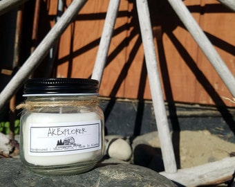 AK Explorer handpoured soy candle made in Alaska